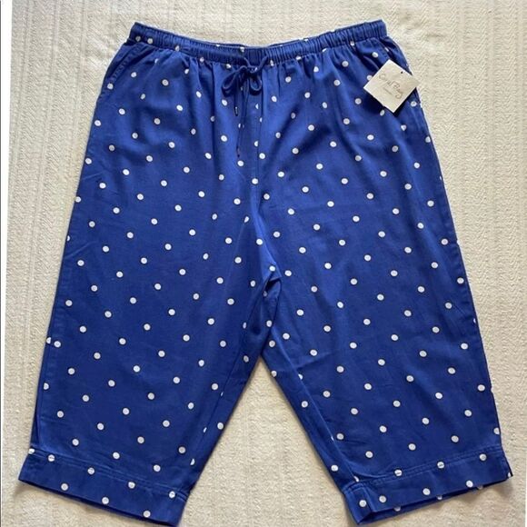 CORAL BAY Women's Small Palm Tree Drawstring Shorts - Picture 1 of 5